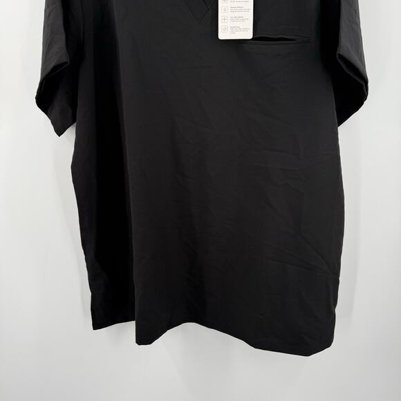 Mandala Scrubs SZ 2XL One Pocket Top NWT Blk Medical Short Sleeve Dental Doctor - Picture 8 of 10